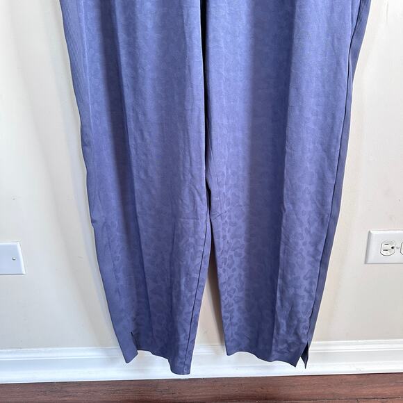 Athleta Brooklyn Textured Jumpsuit Sz 20 Medieval Violet Sleeveless Athleisure - Picture 7 of 12